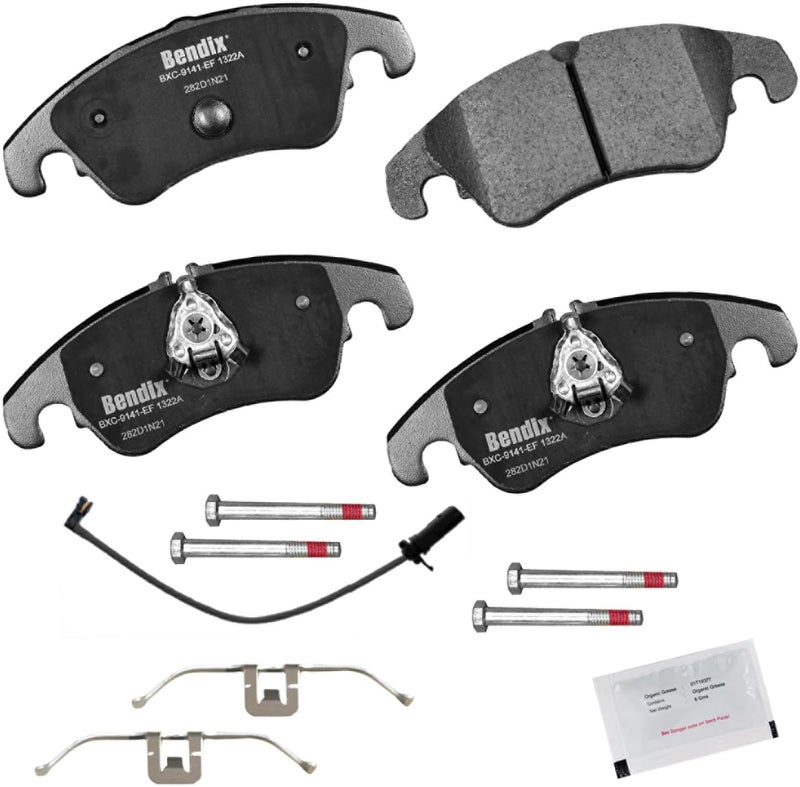 Bendix Priority1 CFC1322A Ceramic Front Brake Pads for Audi A4 2016-2009, A4 Quattro 2016-2009, A5 2014-2010, A5 Quattro 2017-2008, allroad 2016-2013, S4 2016-2010, S5 2017-2008 - Image 1